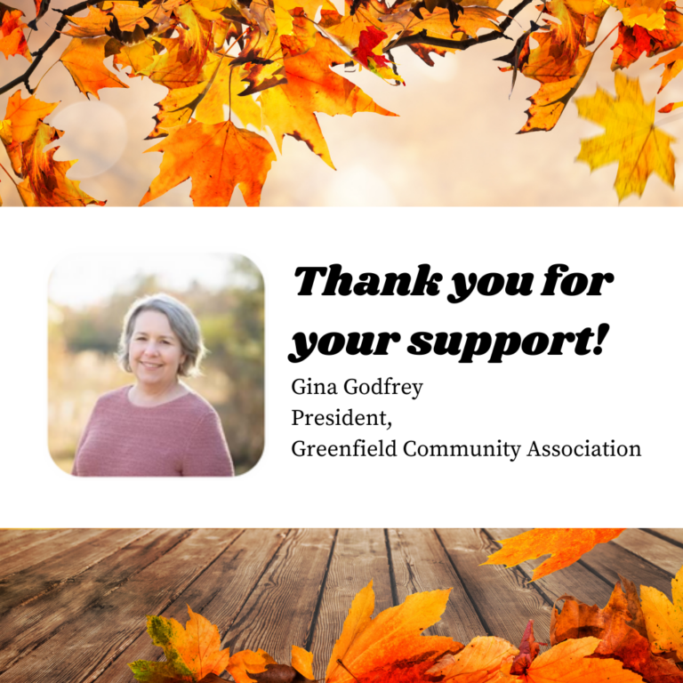 Fall into Giving: Support the Greenfield Community Association