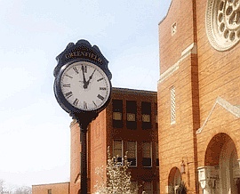 O'Connor Clock in front of St. Rosalia's