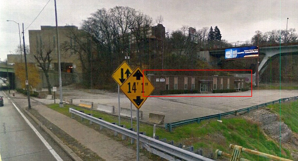 Buncher site at Squirrel Hill-Greenfield border, Forward at Beechwood ramp